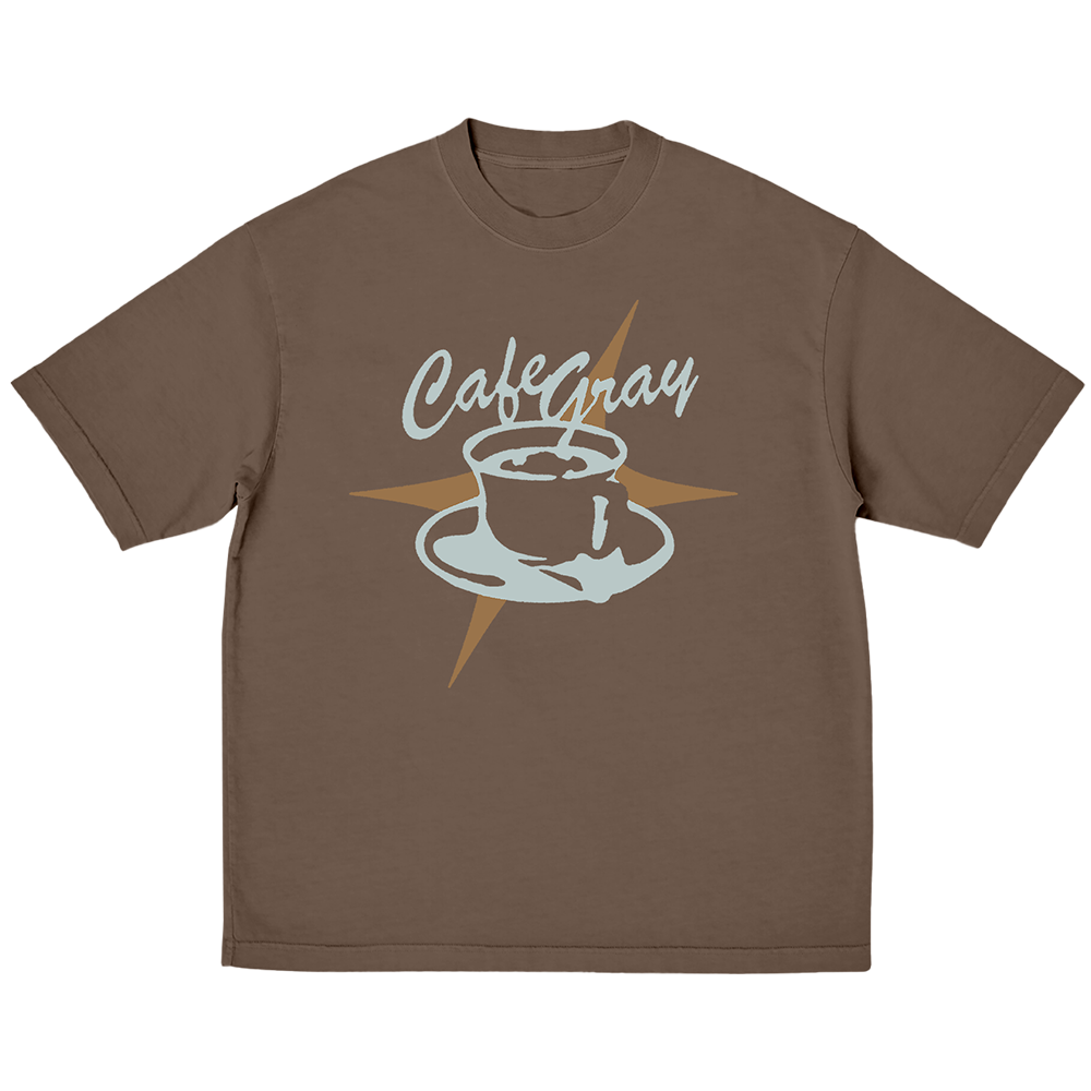 CLOTH&CROSS coffee Tシャツ 妄想カフェ グレー Cafe Gray Brown T-Shirt - Conan Gray Official Store