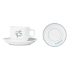 Cafe Gray Diner Cup & Saucer