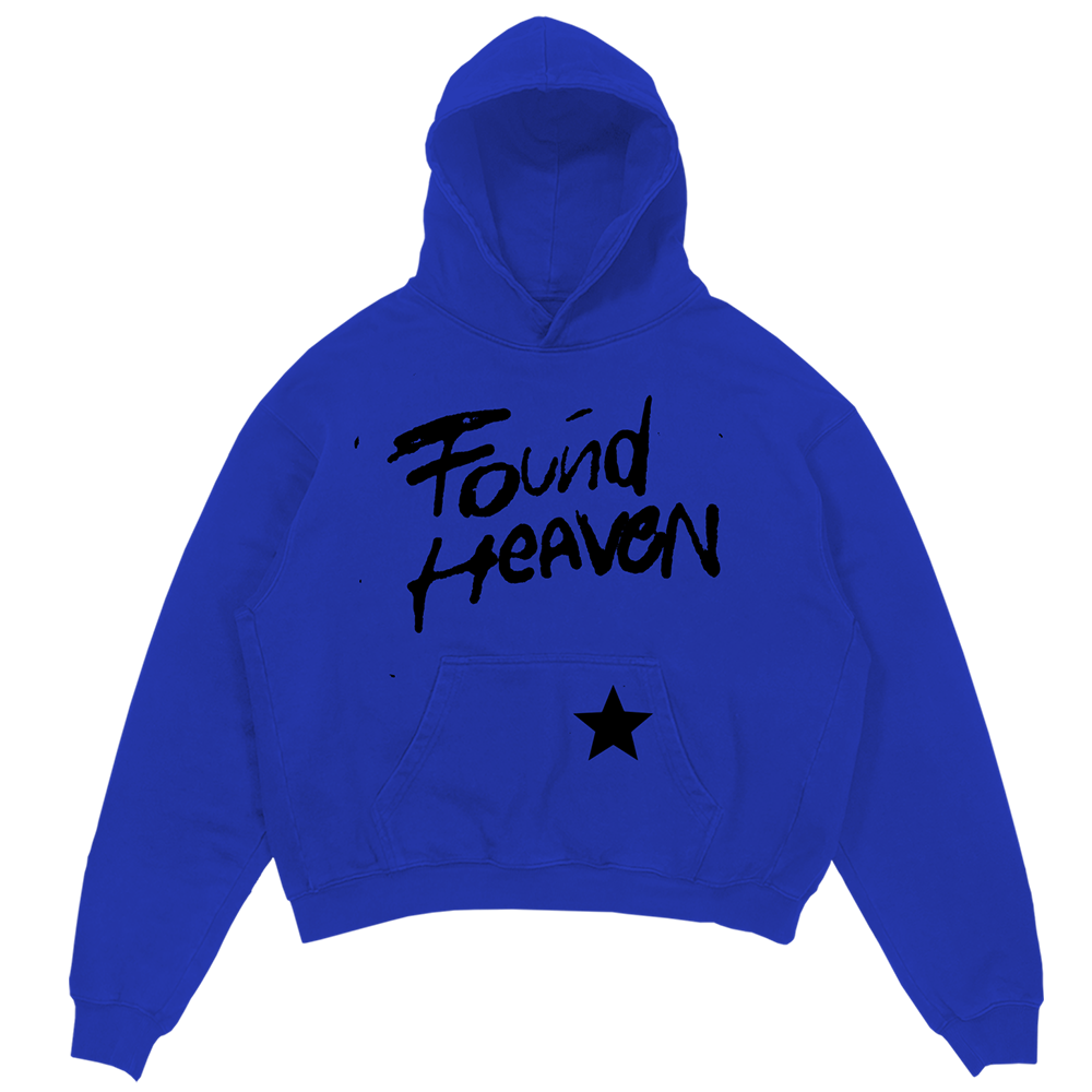 Blue Found Heaven Star Hoodie