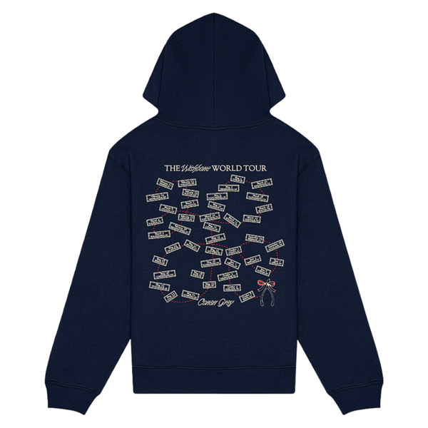 The Wishbone World Tour Navy Hoodie - Conan Gray Official Store