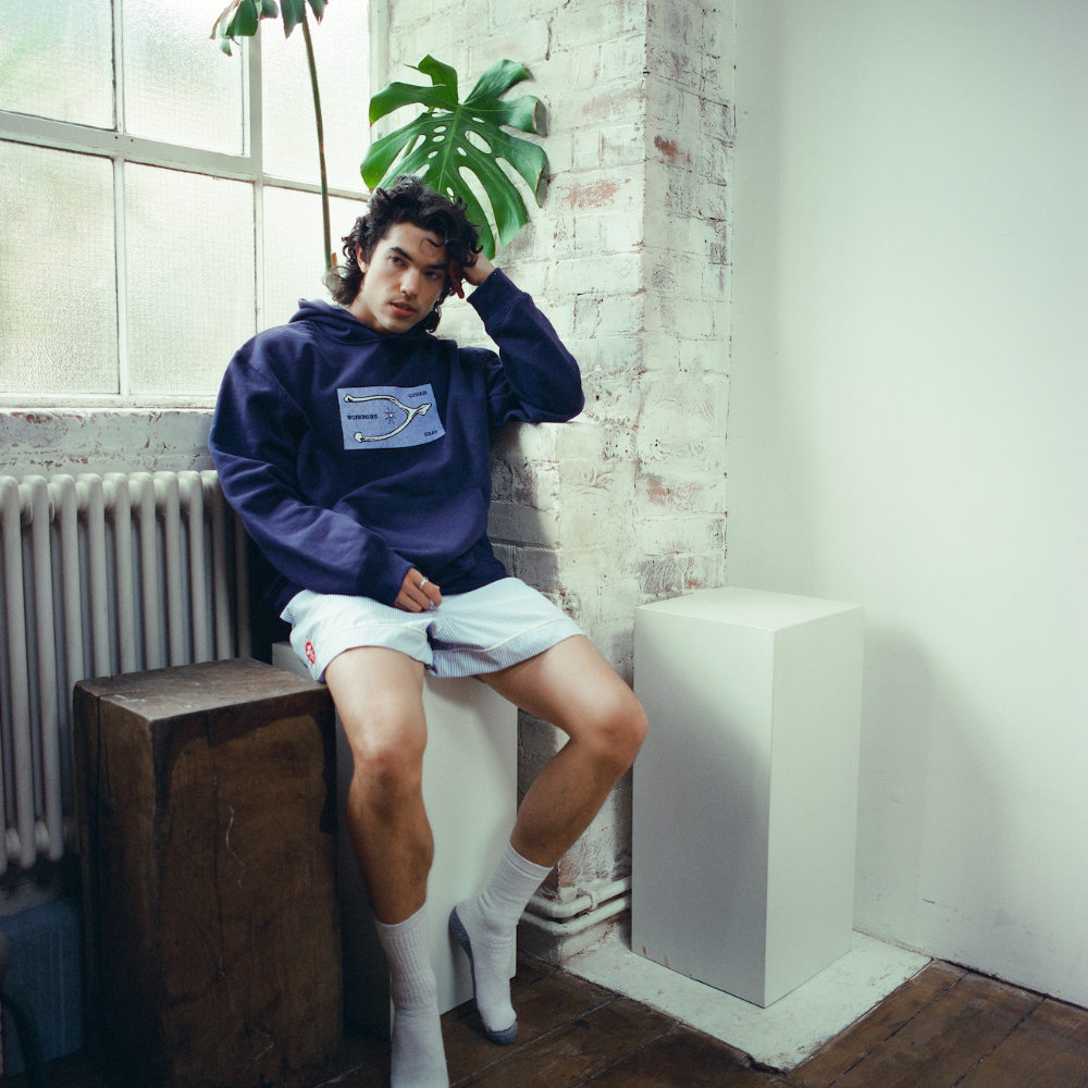 Conan Gray Wishbone Navy Hoodie 1