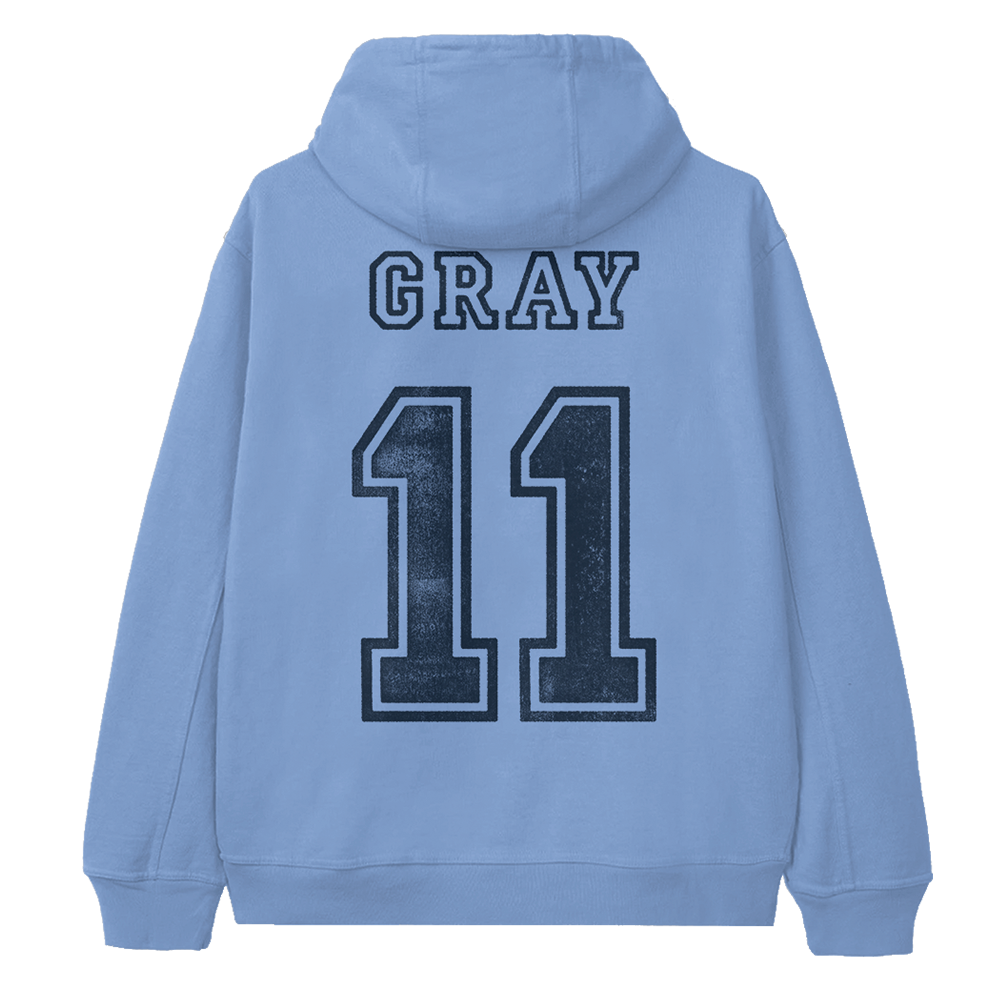 Gray 11 Hoodie Back