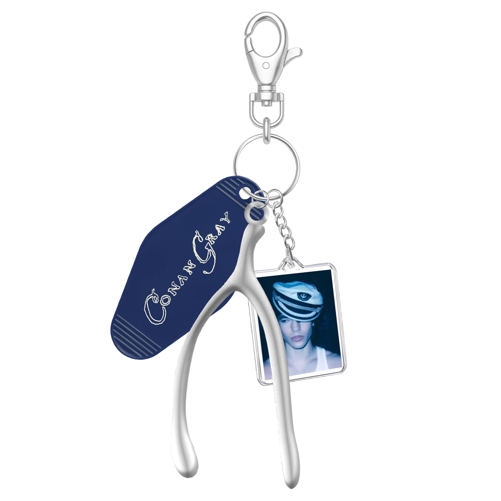 Wishbone Charm Keychain