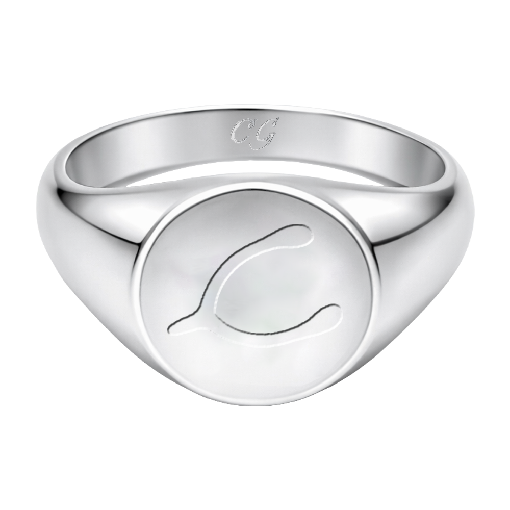 Wishbone Signet Ring