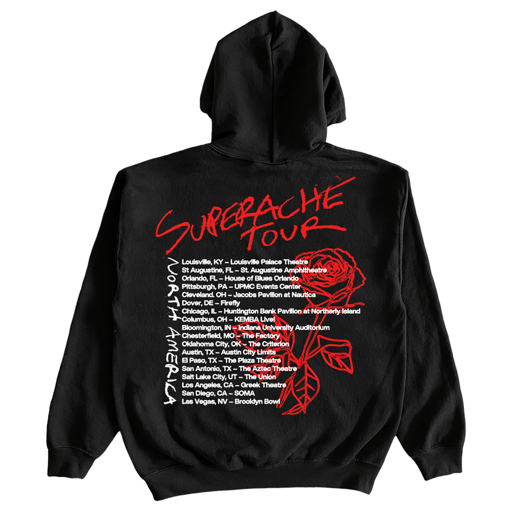 CONAN GRAY 2022 SUPERACHE TOUR HOODIE - NA BACK