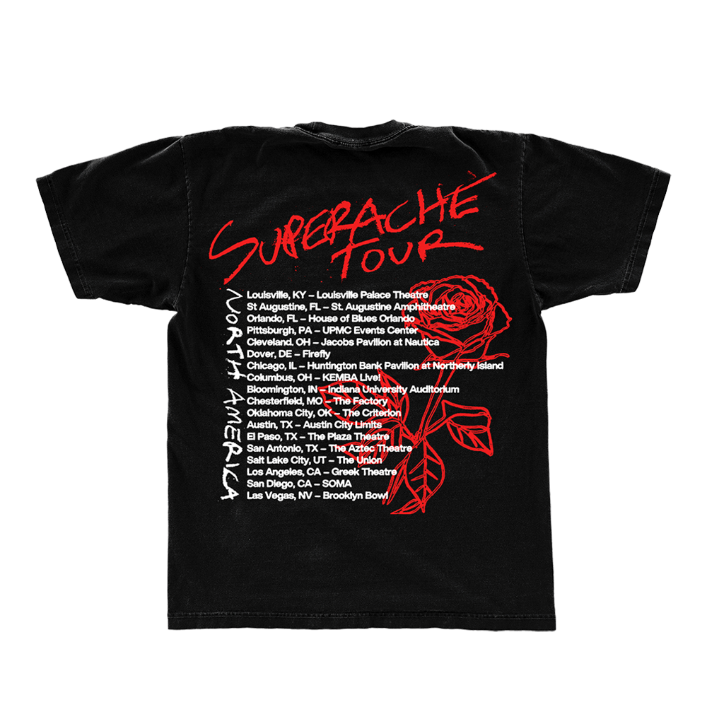 CONAN GRAY 2022 SUPERACHE TOUR TEE - NA BACK